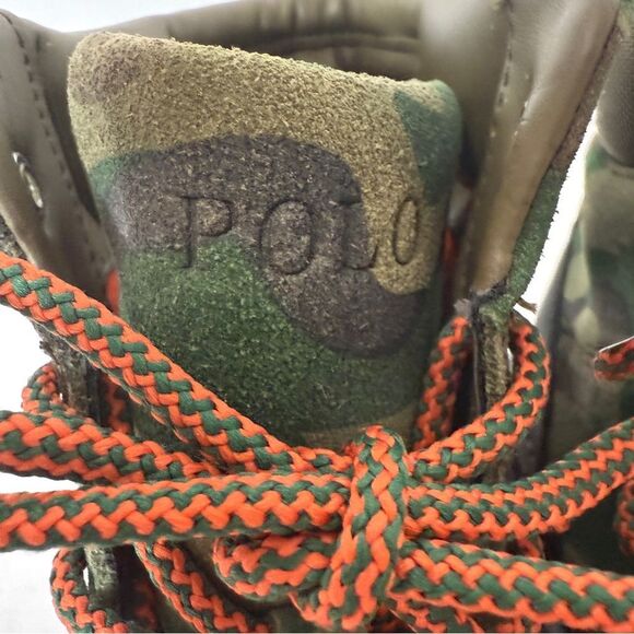 Polo Ralph Lauren Men’s Beasted Suede Camouflage Lace Up Ankle Boots Size 8.5 - Picture 5 of 11